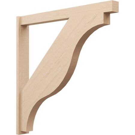 Ekena Millwork 5 1/2-in W x 48-in D x 48-in H Funston Block Rough Cedar Woodgrain TimberThane Outlooker, Primed Tan OUTUR055X48X48FST44RCPR